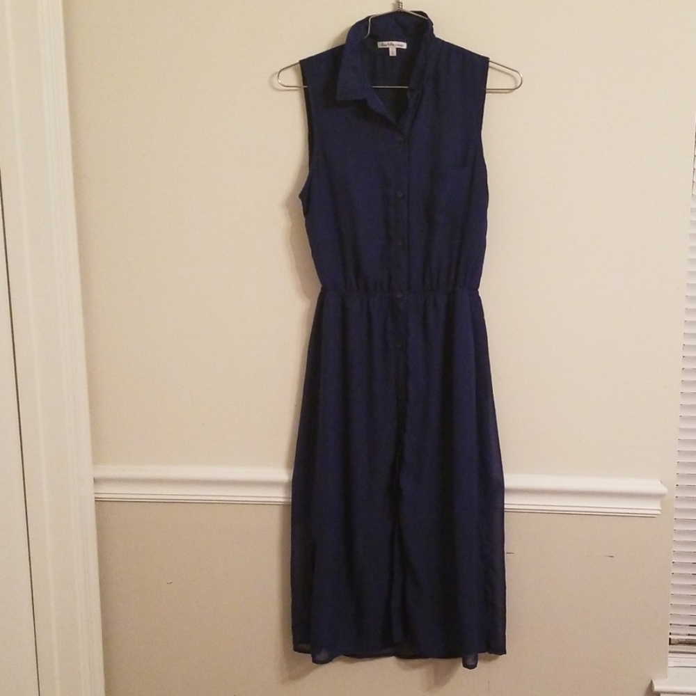 Blue Chiffon Dress